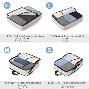 Ultralight Packing Cubes for Efficient Travel Organization