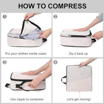 Ultralight Packing Cubes for Efficient Travel Organization