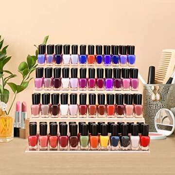 YIDITTHOPE 12 Inch Acrylic Shelf in 3 Pack, 4 Tier Perfume Organizer and Cologne Organizer, Funko POP Shelves Tiered Riser Display Stand, Acrylic Display for Decoration and Organizer