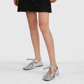 Stylish Riekhany Square Toe Ballet Flats for Women