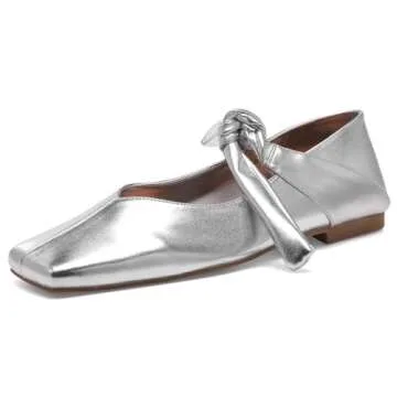 Stylish Riekhany Square Toe Ballet Flats for Women