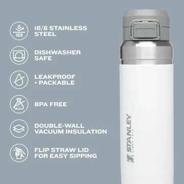 Stanley Quick Flip GO Water Bottle 24 OZ Insulated & Leakproof