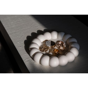 MONEST Jewelry Tray - Elegant Resin Dish for Organizing