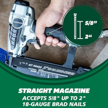 Metabo HPT Brad Nailer Kit - 18 Gauge Pro-Grade Gun