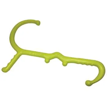 GoFit Muscle Self Massage Hook Cane for Targeted Trigger Point Relief in Green