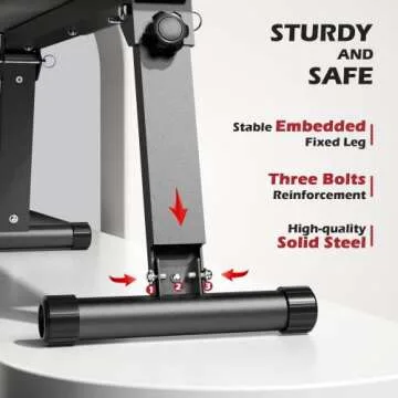 FLYBIRD Folding Flat Bench, Sturdy Lightweight and Space-saving Bench Press Flat Weight Bench, Easy to Assemble