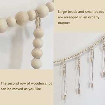 Kintyno Boho Photo Display with 22 Clips & Garland