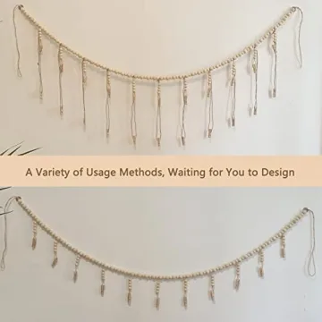 Kintyno Boho Photo Display with 22 Clips & Garland