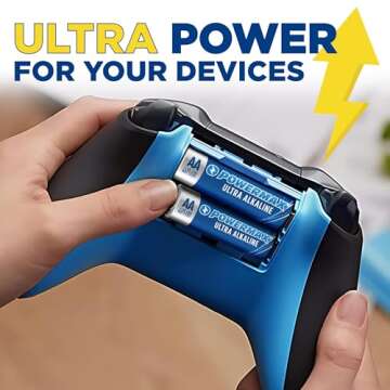 Powermax 24-Count Double AA Batteries, Ultra Long Lasting Alkaline Battery, 10-Year Shelf Life, Reclosable Packaging