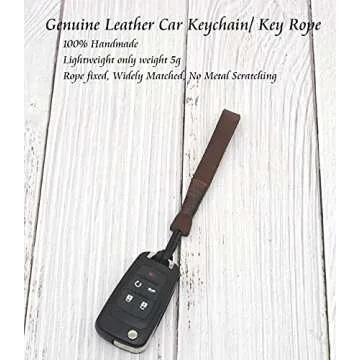LAGIPA Leather Car Keychain - Lightweight, Durable & Stylish