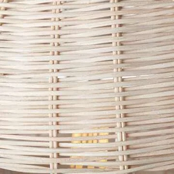 Globe Electric 1-Light Pendant Natural Woven Twine Light Fixture