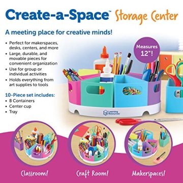 Learning Resources Create-a-Space Storage Center for Kids