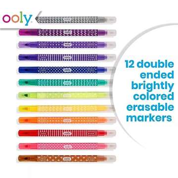 Ooly Make No Mistake Erasable Markers, Stress and Mess Free Marker Pack You Can Erase, Drawing & Col...