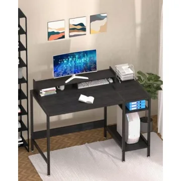 MINOSYS 47 Gaming Desk with Storage and Monitor Stand