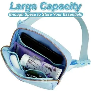 Uygafly Easter Gifts for Teen Girls Kids - Birthday Gifts for Girls,Friendship Gifts for Women,Friend Birthday Gifts for Women - Fanny Pack Crossbody Bag Belt Bag Cute Trendy Stuff | Blue,A