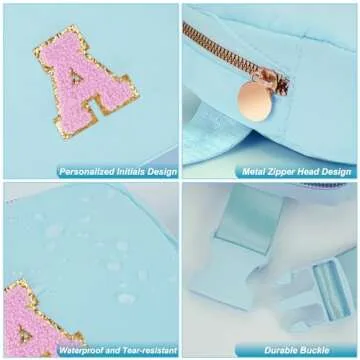 Uygafly Easter Gifts for Teen Girls Kids - Birthday Gifts for Girls,Friendship Gifts for Women,Friend Birthday Gifts for Women - Fanny Pack Crossbody Bag Belt Bag Cute Trendy Stuff | Blue,A