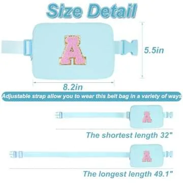 Uygafly Easter Gifts for Teen Girls Kids - Birthday Gifts for Girls,Friendship Gifts for Women,Friend Birthday Gifts for Women - Fanny Pack Crossbody Bag Belt Bag Cute Trendy Stuff | Blue,A