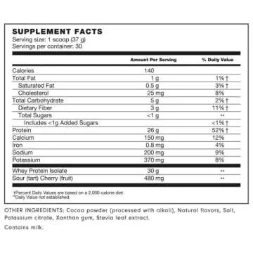 LADDER Whey Protein Powder, 26g Protein for Muscle Gain, 7g BCAAs, 14g EAAs, No Artificial Sweeteners, NSF Certified Supplements (Chocolate, 30 Serving Bag)