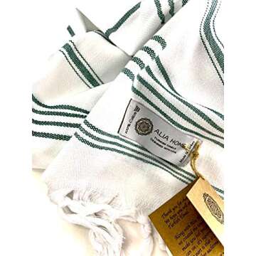 Alia Home Turkish Hand Towel Set of 2 - Soft & Stylish