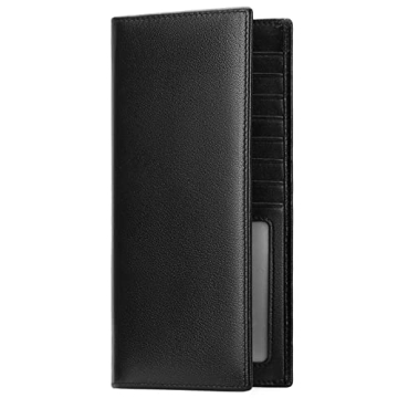 FALAN MULE Men's Genuine Leather RFID Bifold Wallet - Slim Credit Card Holder