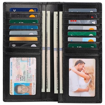 FALAN MULE RFID Blocking Slim Leather Wallet for Men