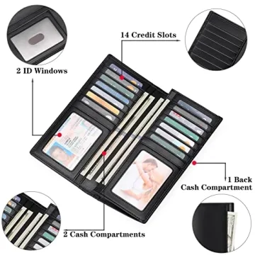 FALAN MULE RFID Blocking Slim Leather Wallet for Men