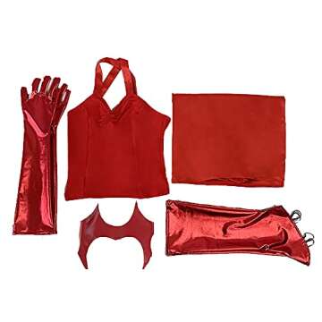 LiuSong Wanda Maximoff Costume - Scarlet Witch Cloak