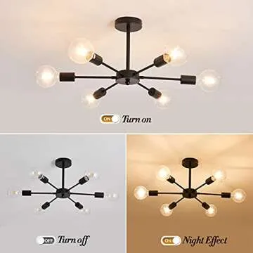 UOFUS Sputnik Chandelier Modern Mid Century Lighting