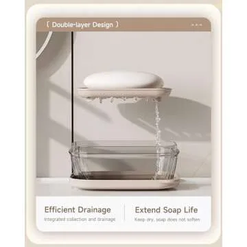 Doter Travel Soap Case, Leakproof Soap Container with Lid, Portable Bar Soap Holder for Traveling, Transparently Soap Dishes for Bathroom, Shower, Gym, School, Camping, Vacation, Outdoor