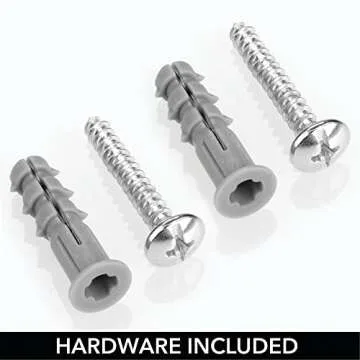 mDesign Metal Wall Mount Kitchen Storage Organizer Basket Bin/Trash Can - for Bags, Tin Foil, Wax Paper, Saran Wrap - Hardware Included - Solid Steel - Chrome