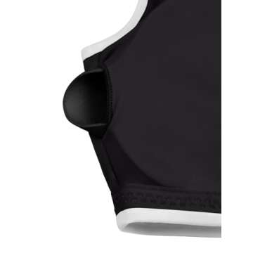 LASLULU Womens Summer Crop Tops High Impact V-Neck Athletic Running Sports Bra Workout Top Yoga Bra(Black Medium)