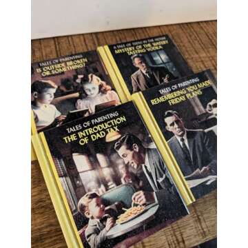 Solid Wood Book Shaped Coasters w/drinking puns