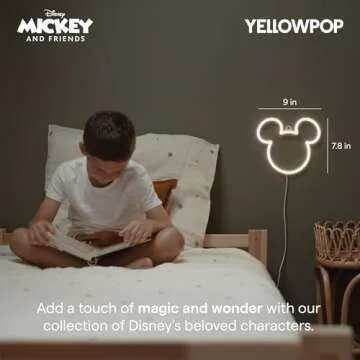 Yellowpop Mickey Mouse Neon Sign - Energy Efficient LED Decor