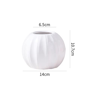 WAIT FLY Creative Pumpkin Shape Ceramic Vase for Home Decor