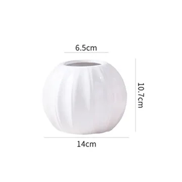 WAIT FLY Creative Pumpkin Shape Ceramic Vase for Home Decor