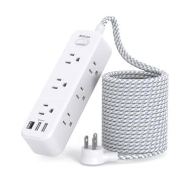 Surge Protector Power Strip with 9 Outlets and USB