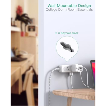 Surge Protector Power Strip with 9 Outlets and USB