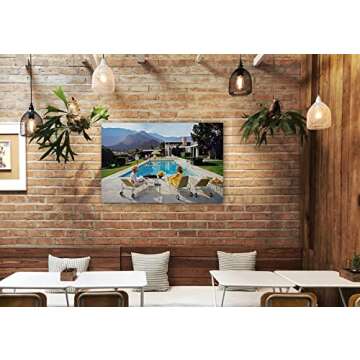 SLIM AARONS Poolside Glamour Art Print for Home Décor