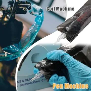 Clip Cord Covers - Canethy Pen Machine Bags 125Pcs Clip Cord Sleeves Pen Machine Covers Tattoo Cord Covers