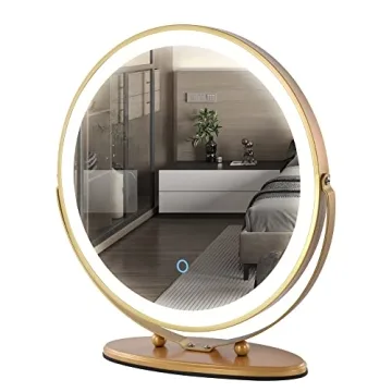 LVSOMT 20" Dimmer LED Vanity Makeup Mirror for Brightness