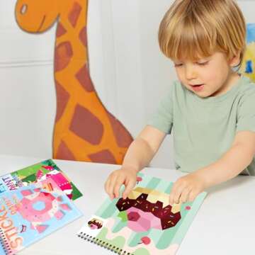 Sticker Paint Books for Kids Fun Mermaid Princess Desserts