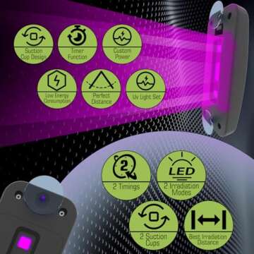 Zecurate Windshield Crack Repair for Chips and Cracks, Glass Repair Fluid with Pressure Injector and Reinforcement Light, Car Windshield Chip Repair Kit Quick Fix for Chips, Cracks (Blue)