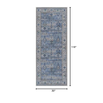 Adiva Eco-Friendly Machine Washable Non-Slip Area Rug