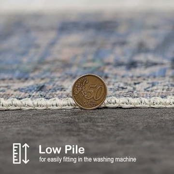 Adiva Eco-Friendly Machine Washable Non-Slip Area Rug