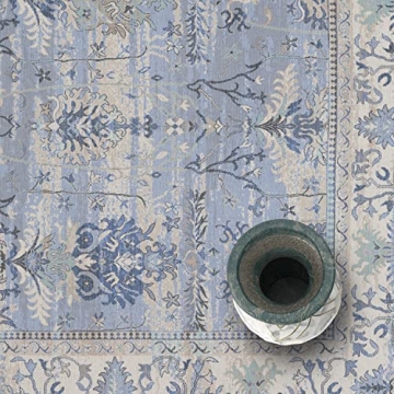 Adiva Eco-Friendly Machine Washable Non-Slip Area Rug