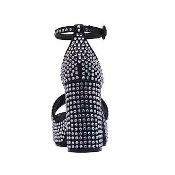 D'Amelio Footwear Mayvinaa Open Toe Platform High Block Heel Sandal