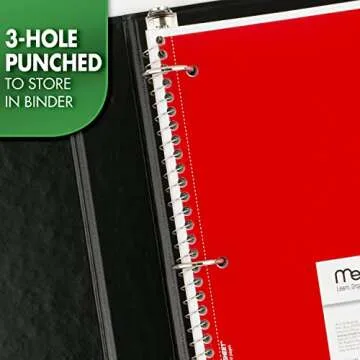 Mead Spiral Notebook, 1-Subject, Graph Ruled Paper, 7-1/2" x 10-1/2", 100 Sheets, Green (05676AC5)