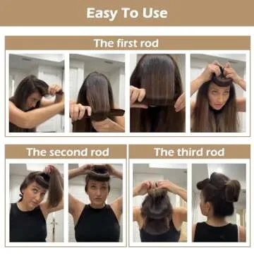 AIDUCHO Flexible Heatless Hair Curlers for Long Hair, 3PCS Soft Overnight Curl Rods with Hook, Upgraded Hair Curling Rods for Blowout Curls