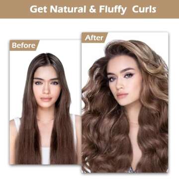 AIDUCHO Flexible Heatless Hair Curlers for Long Hair, 3PCS Soft Overnight Curl Rods with Hook, Upgraded Hair Curling Rods for Blowout Curls