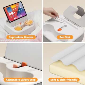 SupeDesk Magnetic Tablet Pillow Stand for 4-13" Devices